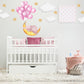 Pink Balloon Wall Sticker Sleeping Elephant Wall Decal Moon Wall Sticker