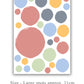 Coloured Spots Wall Stickers, Nursery Wall Stickers, Nursery Decor, Kid's Wall Stickers, Removable Stickers Wall, Boho Nursery Wall Decor