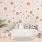 Coloured Spots Wall Stickers, Nursery Wall Stickers, Nursery Decor, Kid's Wall Stickers, Removable Stickers Wall, Boho Nursery Wall Decor
