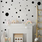 Black Rustic Spots Wall Stickers, Nursery Wall Stickers, Black Polka Dot Wall Stickers, Removable Stickers Wall, Boho Nursery Wall Decor