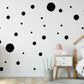 Black Rustic Spots Wall Stickers, Nursery Wall Stickers, Black Polka Dot Wall Stickers, Removable Stickers Wall, Boho Nursery Wall Decor