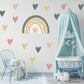 LARGE Heart Decal Rainbow Wall Sticker Nursery Wall Sticker Rainbow Wall Decal Boho Nursery Decor Nursery Wall Decal Playroom Wall Sticker