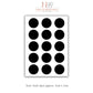 Black Spots Wall Stickers, Reusable Boho Nursery Wall Decals