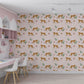 Leopard Floral Wallpaper Peel and Stick Wallpaper Safari Decor Wallpaper Pink Leopard Wallpaper Pink Floral Wallpaper Floral Leopard Wall