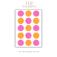 Pink and Orange Spots Wall Stickers