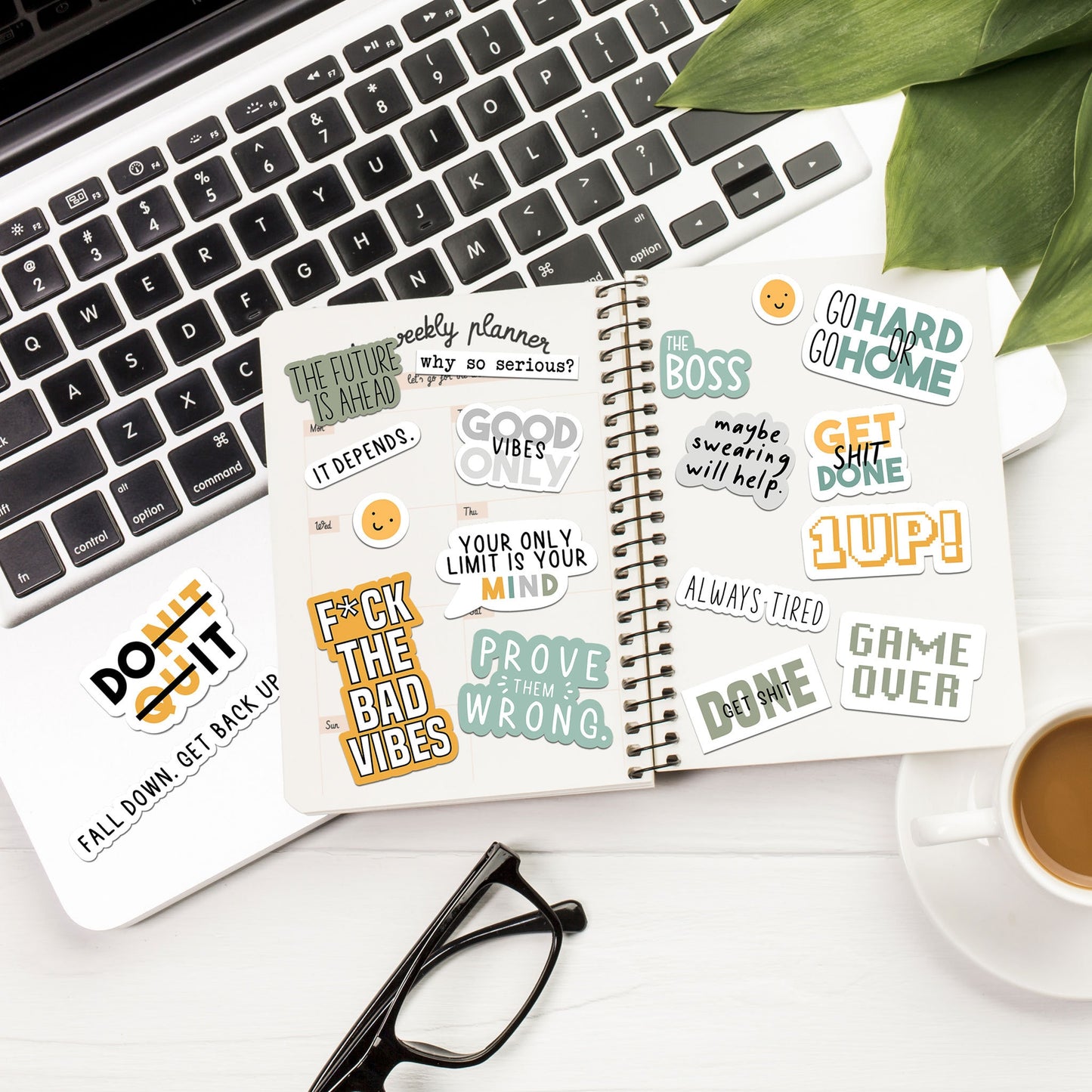 Quote Stickers, Inspirational Quote Stickers, Laptop Stickers, Journal Quote Stickers, Positive Stickers, Inspirational Quotes, Motivational
