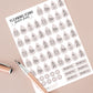 Cleaning Icons Stickers, Weekly Cleaning Planner Stickers, Cleaning Stickers, Organisation Stickers, Planner Stickers, Clean Days Stickers