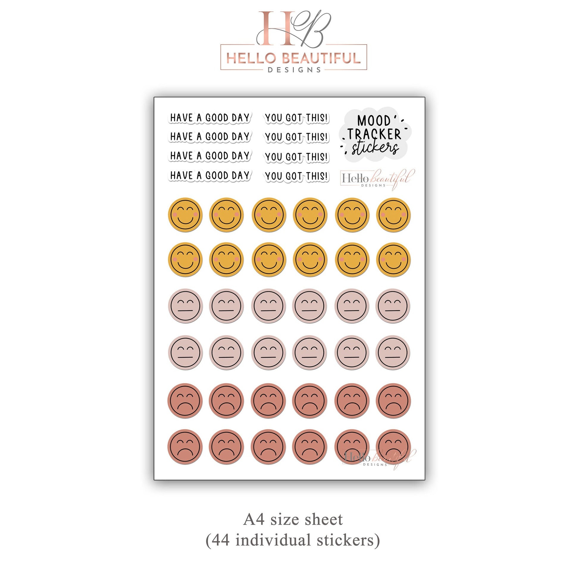 Mood Tracker Stickers, Mood Planner Stickers, Functional Planner Stickers, Organisation Stickers, Planner Stickers, Mood Stickers, Planner