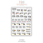 School Calendar Sticker Sheet, School Planner Stickers, Calendar Stickers, School Organisation Stickers, Planner Stickers, School Reminder