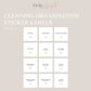 Cleaning Label Stickers, Cleaning Organisation Labels, Organisation Stickers