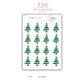 Christmas sticker sheet, Christmas Trees, perfect for gift decorations and festive crafts