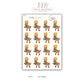 Christmas sticker set 7 sheets, Santa, reindeer, snowman, Christmas tree, gonk.