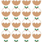 Christmas gift tags, high quality, Christmas pudding