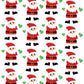 Christmas sticker sheet, Santa, perfect for gift decorations and festive crafts