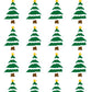 Christmas sticker sheet, Christmas Trees, perfect for gift decorations and festive crafts