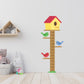 Adorable Bird Feeder Height Chart Wall Sticker - Track Your Child's Growth in Nature's Style!