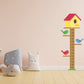 Adorable Bird Feeder Height Chart Wall Sticker - Track Your Child's Growth in Nature's Style!