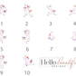Personalised Name Unicorn Prints Unframed Nursery Decor Idea Girls Bedroom Framed Pictures Wall Paper Designs Magical Dancing Unicorns Names