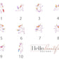 Personalised Name Unicorn Prints Unframed Nursery Decor Idea Girls Bedroom Framed Pictures Wall Paper Designs Magical Dancing Unicorns Names
