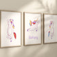 Personalised Name Unicorn Prints Unframed Nursery Decor Idea Girls Bedroom Framed Pictures Wall Paper Designs Magical Dancing Unicorns Names