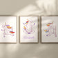 Personalised Name Unicorn Print Children Unframed