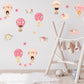 Pink Hot Air Balloon Wall Stickers Girls Hot Air Balloon Wall Girls Bedroom Wall Sticker Girls Balloon Decal