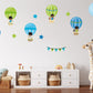 Hot Air Balloon Wall Stickers, Kids Decor, Nursery Wall Sticker Ideas, Cute Boys Stickers, Boys Bedroom Wallpaper, Removable Stickers Idea