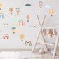 Hot Air Balloon Wall Stickers Rainbow Decal Hot Air Balloon Nursery Wall Sticker Hot Air Balloon Decal Cute Nursery Decor Rainbow Playroom
