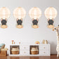 Hot Air Balloon Wall Sticker Kids Bedroom Girls Decor Nursery Wallpaper Idea Children Black Cat Cute Animal Toddler Floating Design Print