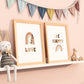 Animal Frame Prints Rainbow Cute Baby Nursery Decor Poster Safari Children's Picture Wall Art Work Boys Bedroom Girls Room Home Decor Ideas
