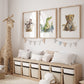 Animal Frame Prints Rainbow Cute Baby Nursery Decor Poster Safari Children's Picture Wall Art Work Boys Bedroom Girls Room Home Decor Ideas
