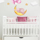Pink Balloon Wall Sticker Sleeping Elephant Wall Decal Moon Wall Sticker