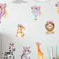 Safari Animal Wall Sticker Nursery Wall Sticker Boho
