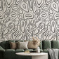 Abstract Blobs Wall Paper, Peel and Stick Leaf Wall Paper Sticker