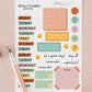 Colourful Daily Motivation Weekly Planner Sticker Sheet Personalised Planner Graph Sticker Diary Sticker Journal Sticker Set Notebook Tag