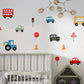 Car Wall Sticker Boy Nursery Transport Wall Sticker Car Wall Decal Vehicle Wall Sticker Mural Car Bedroom Decor Car Wallpaper Playroom Decal