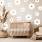 Daisy Wall Decal Set Mix Size Set Floral Decals Flower Wall Sticker Kid Room