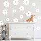 White Daisy Wall Stickers Flower Nursery Decor Girl Bedroom Wall Decals Floral Decals Daisy Girl Playroom Wall Stickers Daisy Stickers