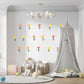 Decal Floral Nursery Decor Boho Flower Wall Art Floral Wall Decor Reusable