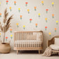 Flower Wall Decal Floral Nursery Wall Wall Decal Sticker Removable Reusable Wall Decal