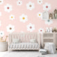 Large Daisy Stickers Flower Decals Nursery Decor Removable Wall Decals Polka Dot Decals Peel & Stick Floral Nursery Decor Boho Daisy Decor