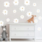 Daisy Wall Decal Mixed Sizes Boho Floral Decor Flower Wall Sticker Kids Room Decor Neutral Boho Nursery Decor Boho Pastel Daisy Flower Decal