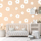Daisy Wall Decal Mixed Sizes Boho Floral Decor Flower Wall Sticker Kids Room Decor Neutral Boho Nursery Decor Boho Pastel Daisy Flower Decal
