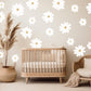 Daisy Flower Wall Stickers Colourful Centres Multiple Sizes Neutral Nursery Decor New Born Gift Boho Floral Decals Daisy Wall Decal Wall Art