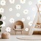 White Daisy Wall Stickers Flower Nursery Decor Girl Bedroom Wall Decals Floral Decals Daisy Girl Playroom Wall Stickers Daisy Stickers